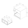 thumbnail image 4 of South Shore Savannah 1-Drawer Nightstand - End Table with Storage for Child, in Pure White, 4 of 8