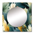 thumbnail image 2 of Designart "Lush Rainforest Rhythms I" 0 Square Mirror For Wall Decor - Large Beige Square Mirror Printed Wall Decor - Tropical Square Living Room Mirror, 2 of 5