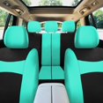 thumbnail image 3 of FH Group Light & Breezy Flat Cloth Car Seat Cover Set For Car Truck SUV Van Mint - Rear, 3 of 5