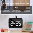 thumbnail image 2 of bedienty Minuteur Numérique Cuisine USB LED Alarme Forte Réglable Sport Chronomètre Rappel Chambre Rose, 2 of 6