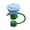 Blue, variant on Valentine's Day Cup Straw Cover Rose Flower Straw Cover 10mm Silicone Straw Cover Straw Cover Reusable Rose Flower Straw Head Cover Suitable For Women's Valentine's Day Umbrellas Reusable Bowl Cups T