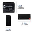 thumbnail image 2 of 12V 18AH SLA Battery Remplacement pour Minuteman BP48V34 - Pack de 2, 2 of 6