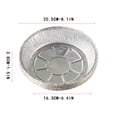 thumbnail image 2 of Yhmxh Kitchen Gadgets Kitchen Utensils Home and Kitchen Oil-Proof Aluminum Foil Tin Box Round Tin Foil Pans Disposable Aluminum Fryer Non-Stick Mat for Baking Roasting & Cooking 50Pcs Tin Pans, 2 of 2