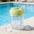 thumbnail image 4 of Ice Cube Tray 3 In 1 Ice Bottle With Straw Portable Touch Free Ice Cube Tray Press to Release Compact Ice Maker for Drinks Home Travel Gym(1Pc) by JASKFLY, 4 of 6
