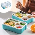 thumbnail image 2 of Backpack with Lunch Box Lunch Box Microwave Lunch Box Japanese Student Lunch Box Compartment Large Capacity Tableware Sealed Salad Japanese Lunch Box, 2 of 6