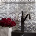 thumbnail image 4 of Fasade Traditional Style 10 Decorative Vinyl Backsplash Panel Brushed Aluminum 6x6 Inch Sample, 4 of 4
