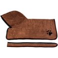thumbnail image 3 of Dog Bathrobe Soft Super Absorbent Luxuriously 100% Microfiber Dog Drying Towel Robe with Hood/Belt for Large,Medium,Small Dogs, 3 of 8