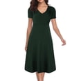 thumbnail image 1 of UPPADA Robe de Cocktail pour Femmes à Manches Longues Robe d'Invitée de Mariage Fente Latérale Jolie Robe Formelle Évasée Taille Haute Robe de Fête Robe de Bal Robe de Cocktail Liquidation en Liquidation, 1 of 7