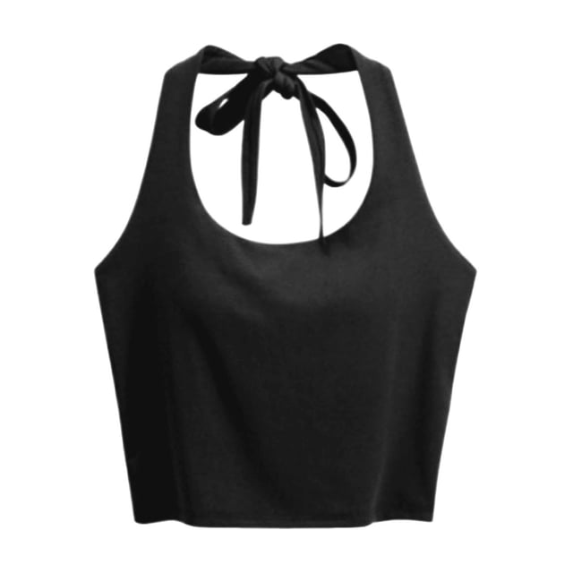 HNMKIU Camisoles pour Femmes avec Coussinet Été Court Porter un Débardeur
