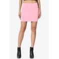 thumbnail image 2 of Jupe Tube Double Couche Taille Haute en Coton Extensible Basique pour Femmes, 2 of 7