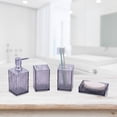 thumbnail image 1 of Meitianfacai Bathroom Accessories Set, 4 Pcs Bathroom Sets, Resin Bathroom Accessory Set with Soap Dispenser, Toothbrush Holder, Toothbrush Cup, Soap Dish for Home Apartment Bathroom Decor, 1 of 8