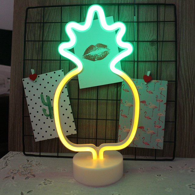 Labymos Cute Design Night Light Beside Lamp 3 * AA Cell Operated USB Powered Portable for Home Decoration Deco Birthday Present Gift