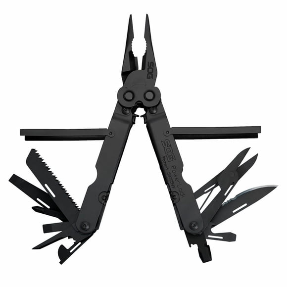 SOG PowerLock Couteau Pliant en Acier Inoxydable 18 Pinces Multi-Outils, Noir
