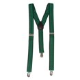 thumbnail image 1 of Green Gridlock 3 Clip Stretchable Suspenders 2 pack, 1 of 1