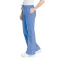 thumbnail image 5 of Landau Essentials Flare Leg Scrub Pants for Women: Classic Relaxed Fit, Drawstring/ Elastic Waist 8335, 5 of 5