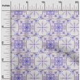 thumbnail image 2 of oneOone Georgette Viscose Violet Fabric Asian Tile Traditional Sewing Craft Projects Fabric Prints By Yard 42 Inch Wide, 2 of 4