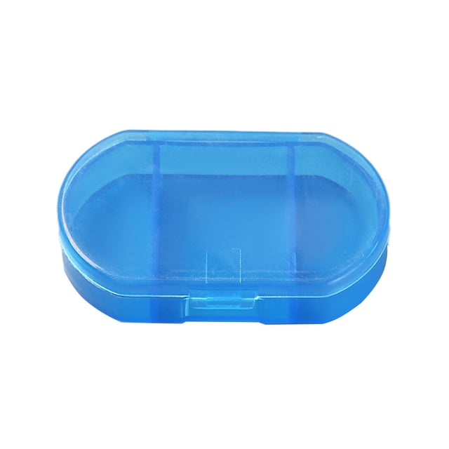 Ohufall 3 Compartment Daily Pill Organizer Morning Noon Night Vitamin Case Transparent Pill Storage