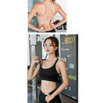 thumbnail image 3 of Virmaxy Womens Wireless Bra Solid Color Soft and Comfortable Gathered Large Bra Solid Color Soft and Comfortable Without Steel Rings Gathering To A Large Bra Black-3 M, 3 of 3