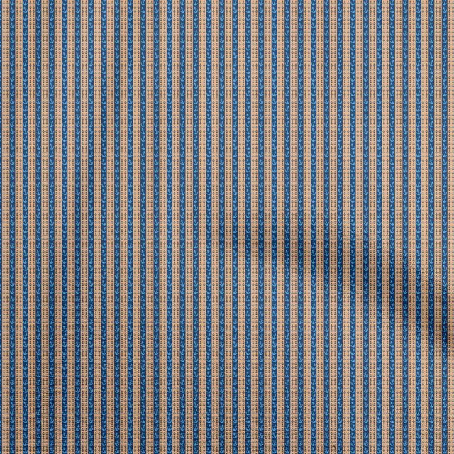 oneOone Georgette Viscose Dark Blue Fabric Nautical Craft Projects Decor Fabric Printed By The Yard 42 Inch Wide