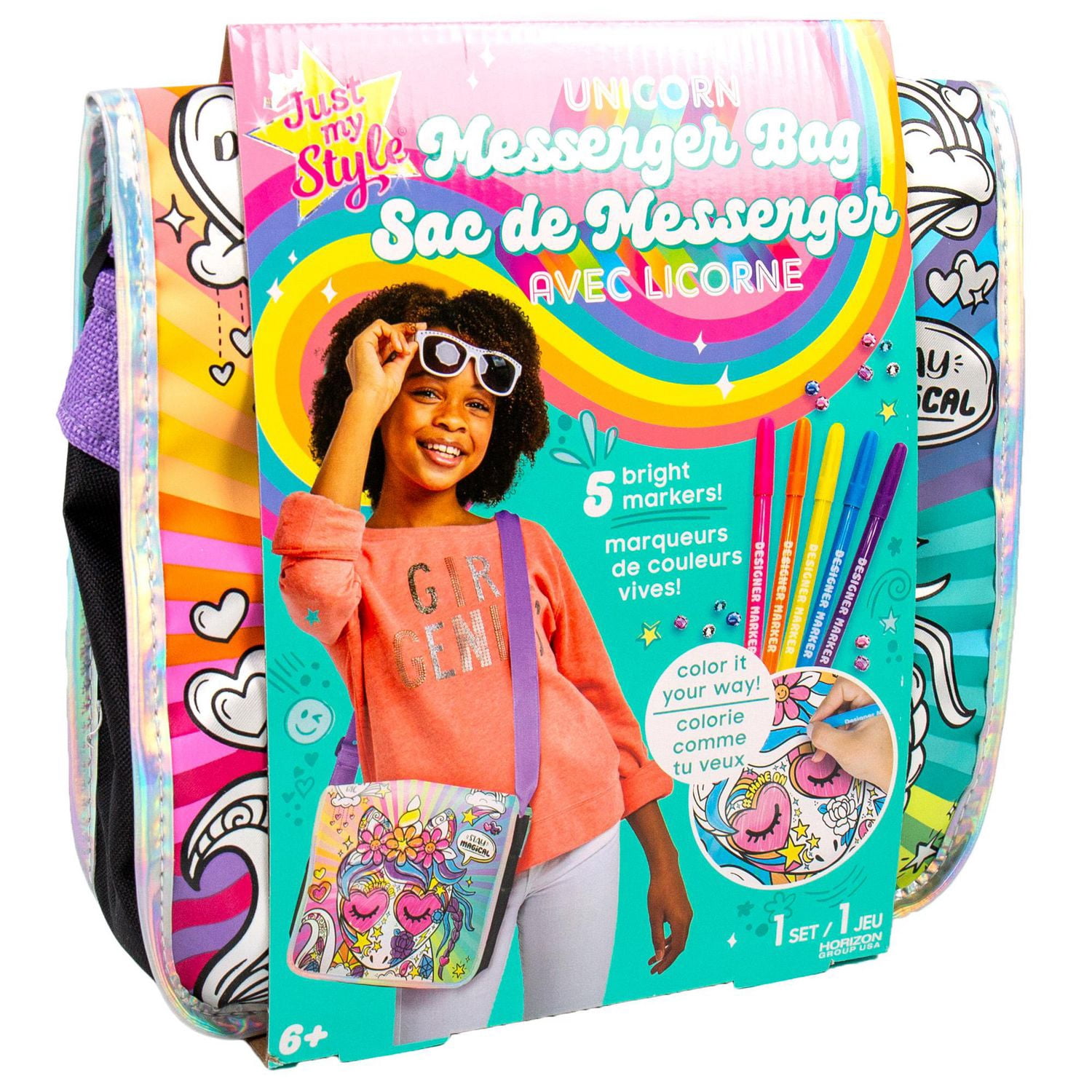 Just My Style® Sac de messager avec licorne