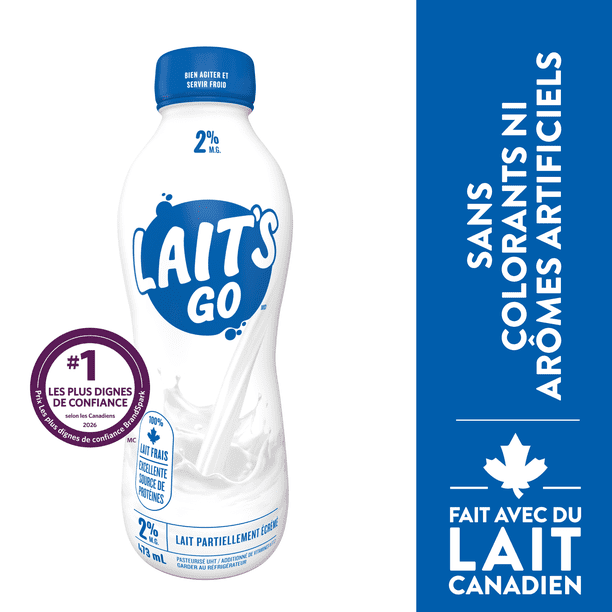 Milk2Go 2% Partly Skimmed Milk - Walmart.ca