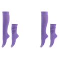 thumbnail image 4 of mmirethe 2piece Embrace Active Lifestyle With Polyester Made Slouch Socks Breathable Light Purple 2Set, 4 of 6