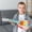 B, variante sur Guitare Ukulélé pour Enfants, Instrument de Musique Éducatif à 4 Cordes avec Cordes en Nylon Doux, Mini Guitare Portable pour Garçons et Filles, Développement Musical Précoce