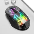 thumbnail image 1 of PEONAVET Game Mouses Game Mouses Wired Connection Wireless Connection Bluetooth Connection The Third Mock Examination Full Transparent RGB Cool Light Effect 5-gear DPI Adjustment Game Mouse, 1 of 1