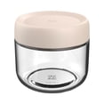 thumbnail image 3 of DcGZvy 2 Pack Clear Food Storage Containers with Lids, Glass Canisters for Kitchen Counter, Kitchen Must Haves Containers for Food(280ml), 3 of 9