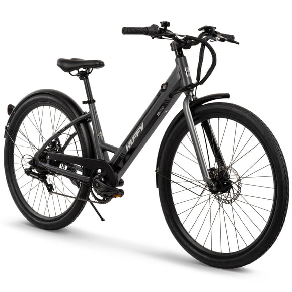 Huffy Vélo Électrique Extérieur pour Adultes 27.5 Pouces Vienna 350W, Mat Storm