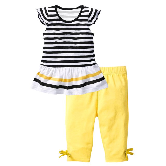 Birdeem Chemises pour Filles Mode Filles Décontracté Manches Courtes Hauts Col Rond Bouton Imprimé Ensembles de Shorts