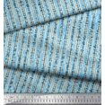 thumbnail image 3 of Soimoi Blue Rayon Fabric Brush Stroke & Lines Abstract Print Fabric by Yard 42 Inch Wide, 3 of 3