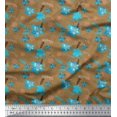 thumbnail image 1 of Soimoi Rayon Fabric Leaves & Floral Print Fabric by Yard 42 Inch Wide, 1 of 5