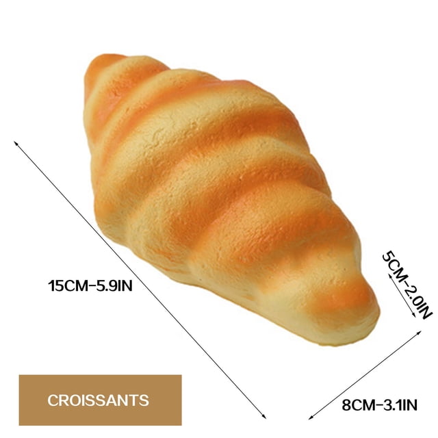 Jouets Alimentaires pour Enfants Pain de Simulation Décompression Pétrissage Musique Jouet Pain Faux Aliments
