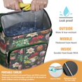 thumbnail image 2 of Floral Print and Skull Design Insulated Cooler Backpack - 20L Leakproof & Easy to Clean, Great for Camping, 2 of 5