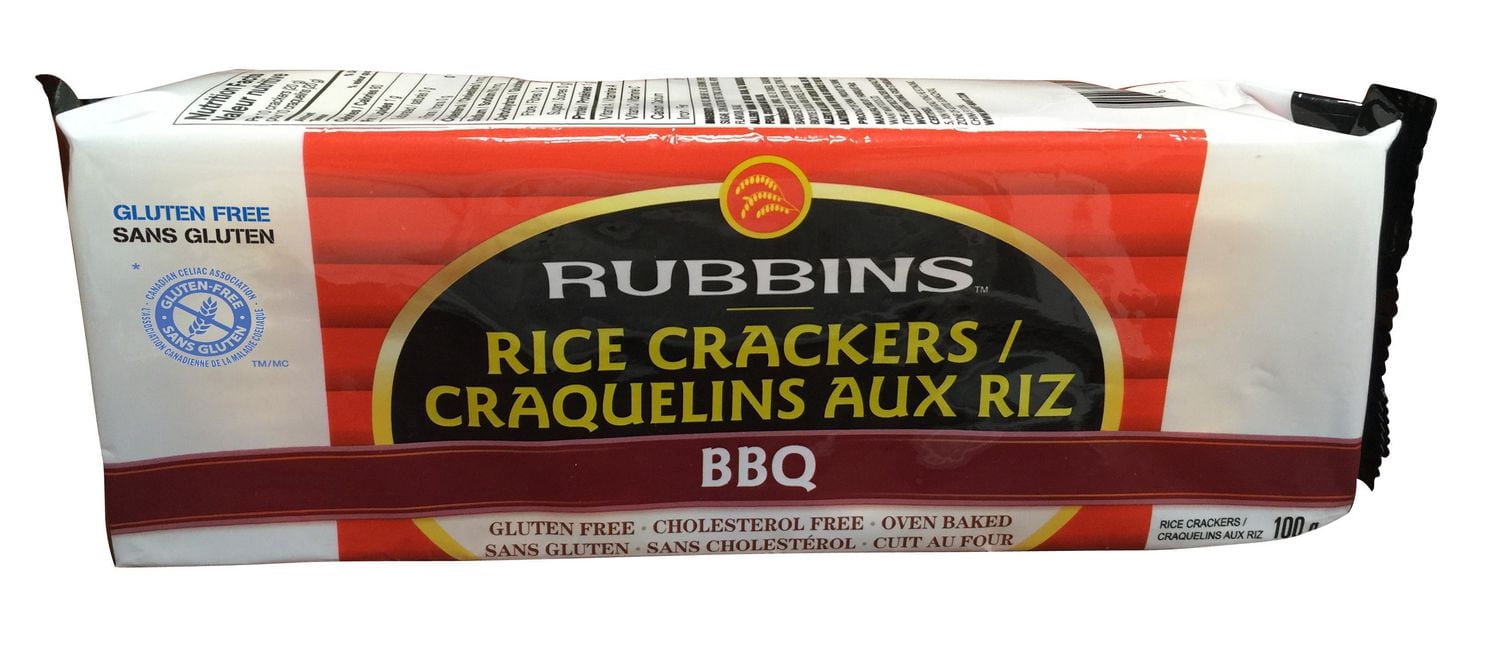 Craquelins au riz BBQ sans gluten de Rubbins