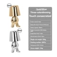 thumbnail image 2 of Mistaha Creative Touch Control Dimmable Thinker Miniature Lamp - Silver with Three Light Colors - 8047 Standing Style, 2 of 6