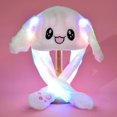 thumbnail image 1 of Luminous Bunny Hat with Ears, Cute Plush Toy Warm Hat Rabbit Hat with Moving Ears, Rabbit Hat with Moving Ears, Funny Plush Rabbit for Boys and Girls, 1 of 1