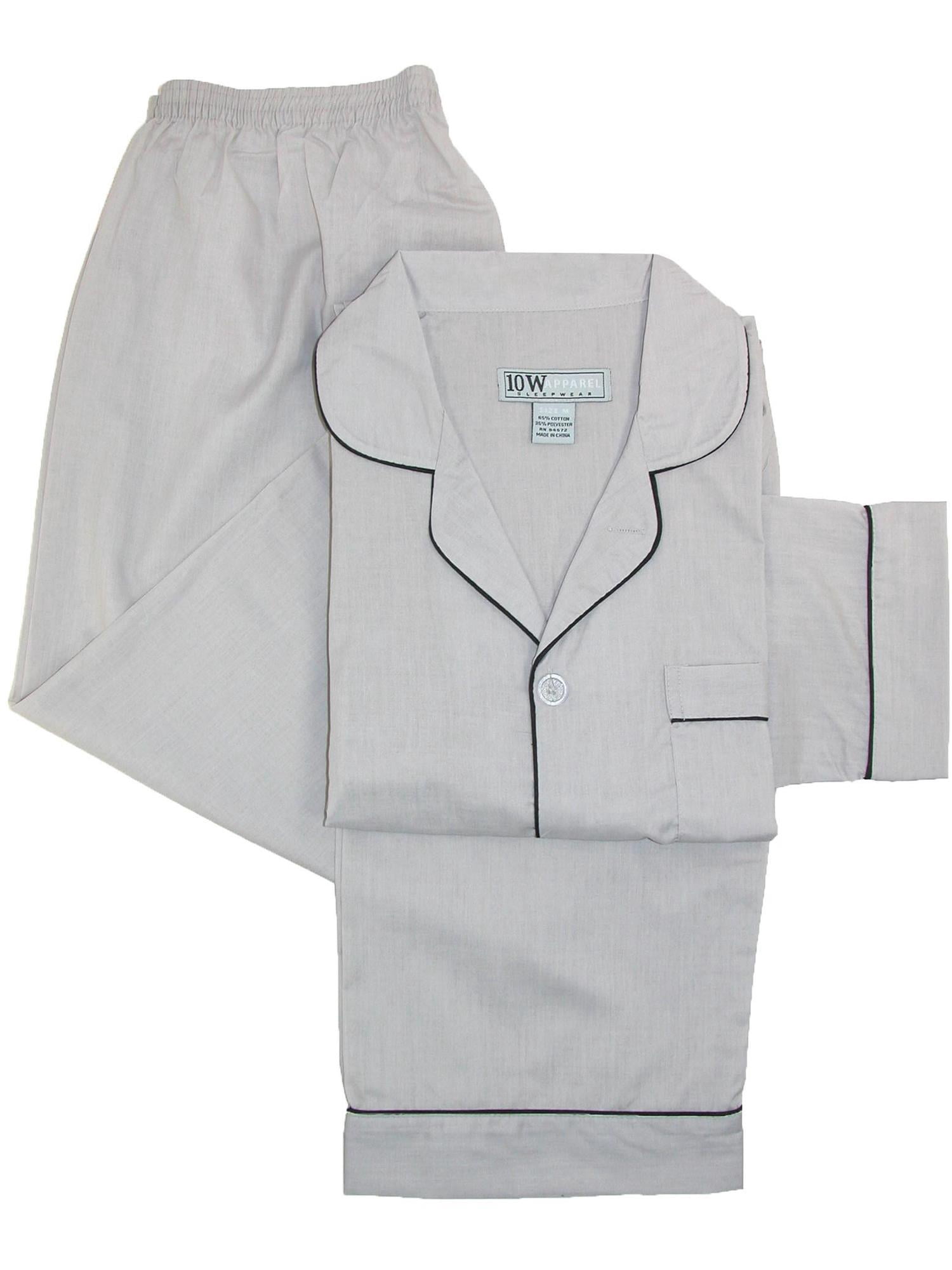 Ten West Apparel Ensemble de Pyjama Uni à Manches Longues et Jambes Longues