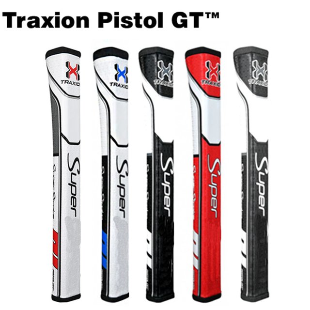 Poignée de Putter en PU Pistol-GT 1.0 2.0 Deux Tailles Poignée de Golf Antidérapante Résistante à l'Usure Putter de Golf 5 Couleurs au Choix Rouge Blanc 2.0