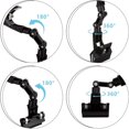 thumbnail image 4 of QUTETN 5 Pack Adjustable Document Holder Flexible Rotatable Paper Holder for Typing Desktop Document Holder Paper Stand Copy Holder Clip for Computer Monitor Canvas Clamp (Black), 4 of 5