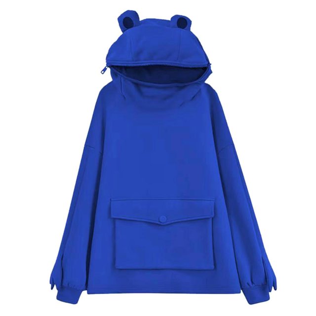 Femmes Nouveauté Frog Sweat à Capuche à Manches Longues avec Poche