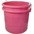 thumbnail image 3 of Homz Seau de Rangement Utilitaire en Plastique 18 Gal avec Poignée en Corde, Rose (Lot de 2), 3 of 9
