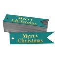 thumbnail image 1 of Inkdotpot Pack Of 50 Real Gold Foil Paper Tags Merry Christmas Favor Hang Tags, 1 of 6