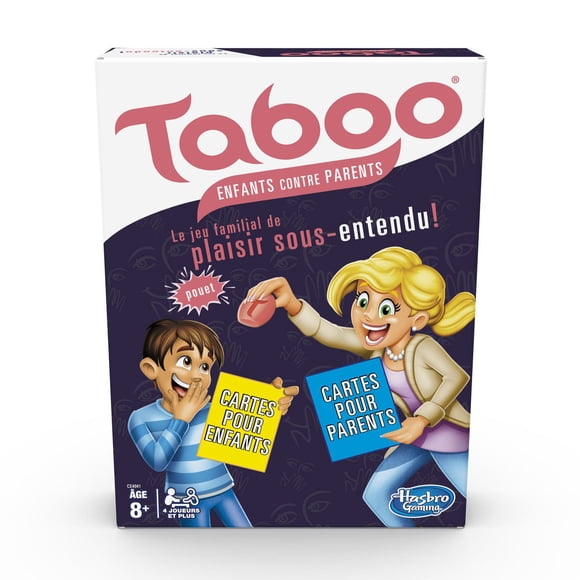 Hasbro Gaming Taboo Kids vs. Parents Game (french)