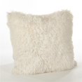 thumbnail image 1 of SARO LIFESTYLE Juneau Collection Classic Faux Fur Down Filled Throw Pillow, 18", Ivory, 1 of 1
