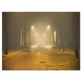 thumbnail image 2 of Urban Street at Night - Landscape Photo Canvas Art Print, 2 of 3
