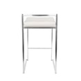 thumbnail image 5 of Heavenly Collection Black PU Stool with Stainless Steel Frame SET OF 3, 5 of 5