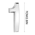 thumbnail image 2 of Dvkptbk Plastic Digital Stickers 3 Inch Silve Modern House Numbers Mailbox Numbers 0-9 Self-Adhesive Street Door Home Address Metal Numbers for Outside or Inside Signs Easy Install Home Decor, 2 of 2