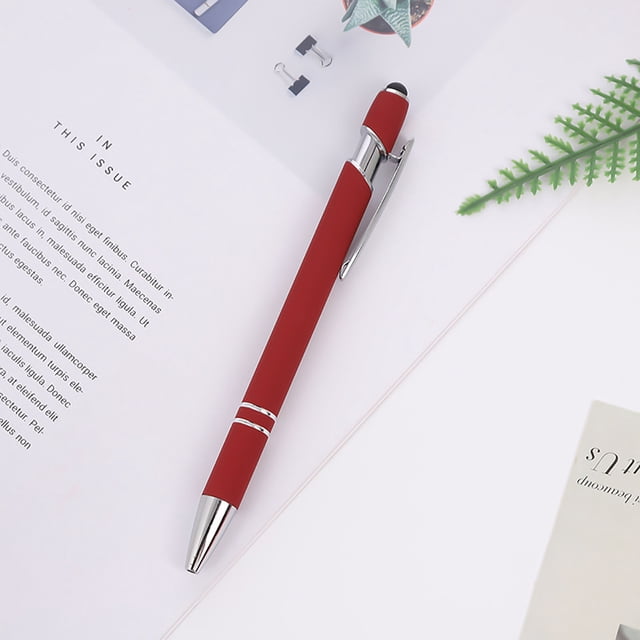 TopLLC Aluminum Rod Pen Spray Adhesive Click Pen -use Screen Business Student Writing Ballpoint Pen 5pc 10ml ballpoint pen